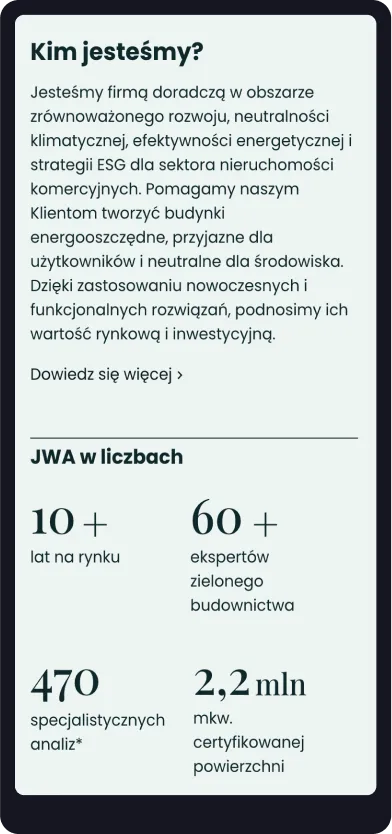 serwis www dla firmy doradczej - widok na telefonie