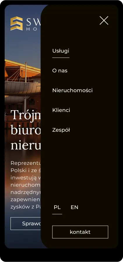 strona dla agencji nieruchomości