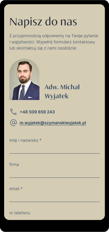 Landing page dla kancelarii