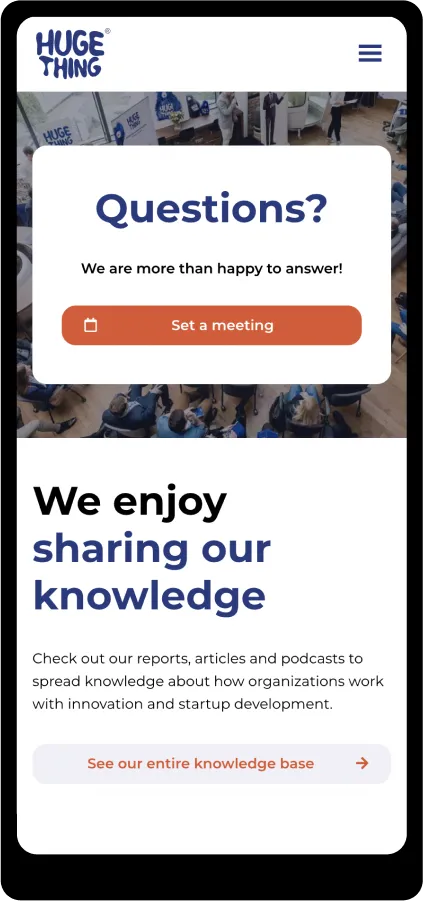 Strona www - branża startup'owa