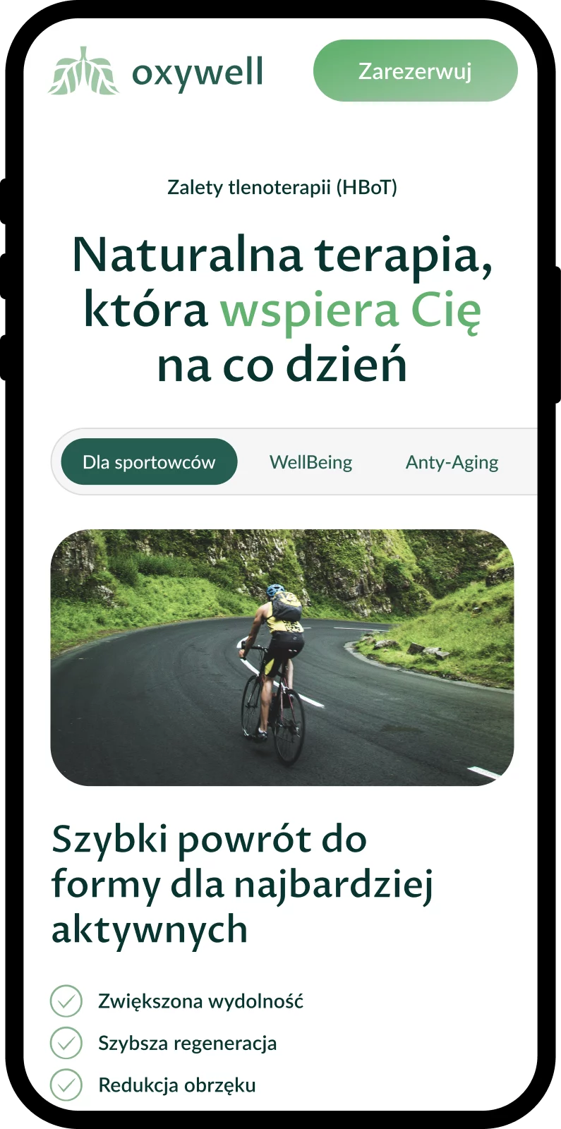 landing page Oxywell — faq