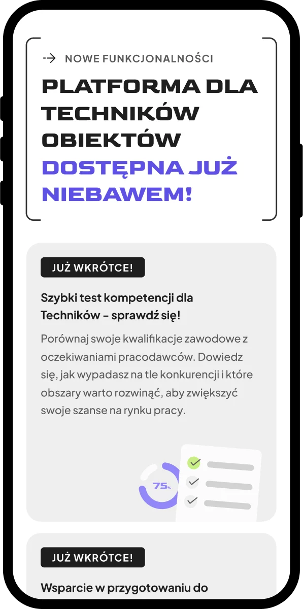 Landing page do zbierania leadów — widok mobilny, sekcja z reklamą serwisu